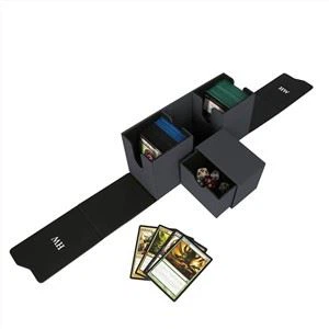 Caixa de baralho de cartão de jogo de couro PU