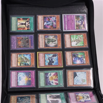 Álbum de coleção de cartões com zíper de 12 bolsos